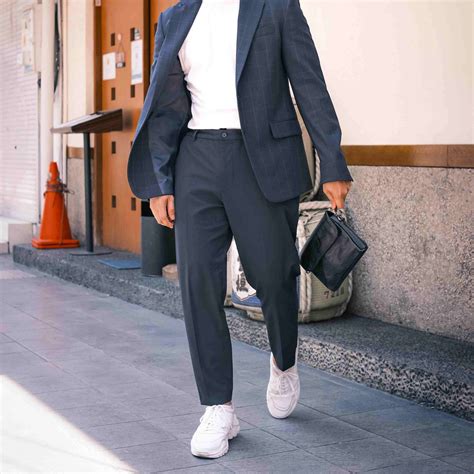 nike sneakers with suit|wearing trainers with a suit.